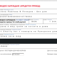 Дарение на „В Пловдив – Без Дом“ – 1044 лв